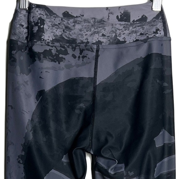 Wear AM Pants Womens Medium Gray‎ Black Watercolor L’Attitude Legging Athleisure - Picture 4 of 6